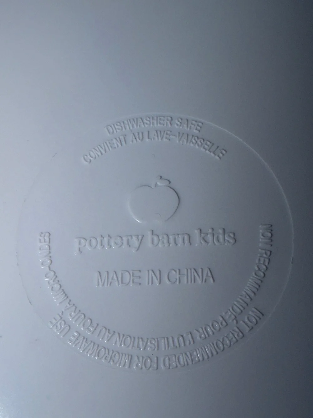 Pottery Barn Kids Christmas Melamine Plates Set 4 Santa Snowman Reindeer Angels